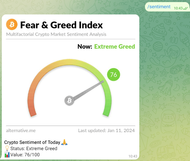 Crypto Fear and Greed Index Telegram Bot