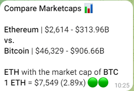 Telegram Coin Marketcap Comparison