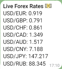 Telegram Forex Currencies Bot