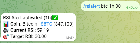 Crypto RSI Alerts Telegram Bot